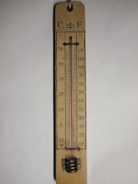 カ氏度目盛り付きの棒温度計